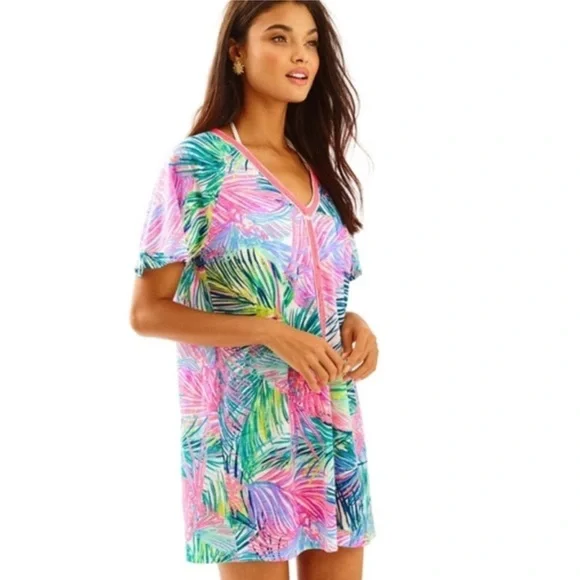 Lilly Pulitzer Bonita V-Neck Swimsuit Cover-up - Picture 2 of 13